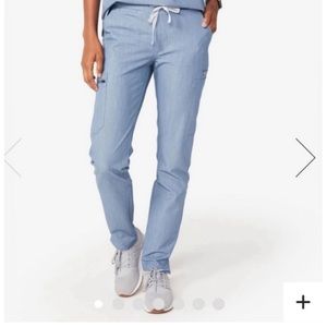 Figs Technical Collection Yolanda High Waisted Pant in Heather Indigo